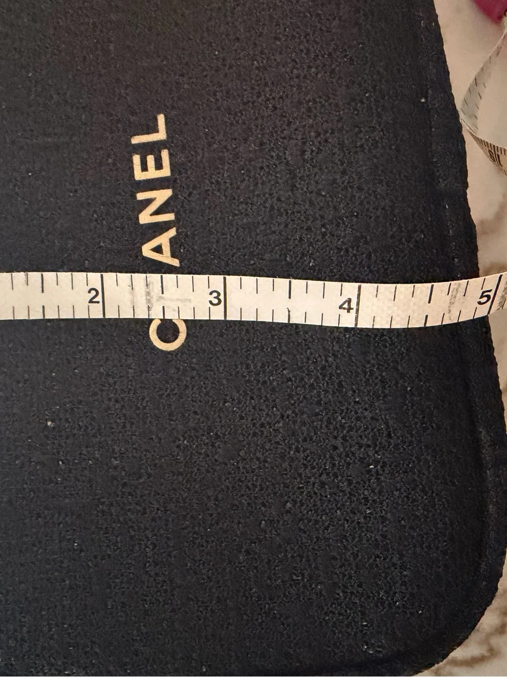 CHANEL black tweed